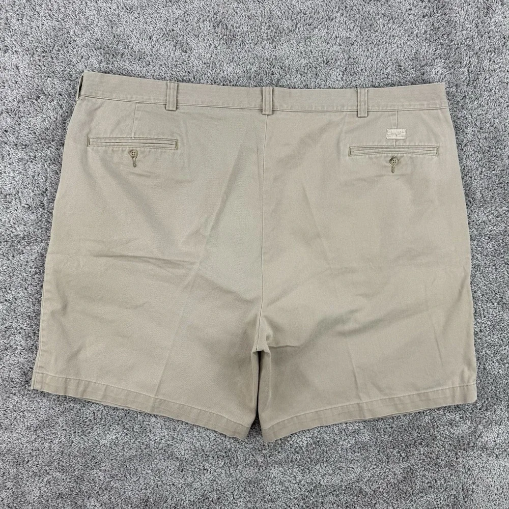 Vintage Polo Ralph Lauren Tyler Shorts Men's 48 Beige Pleated Preppy Chino